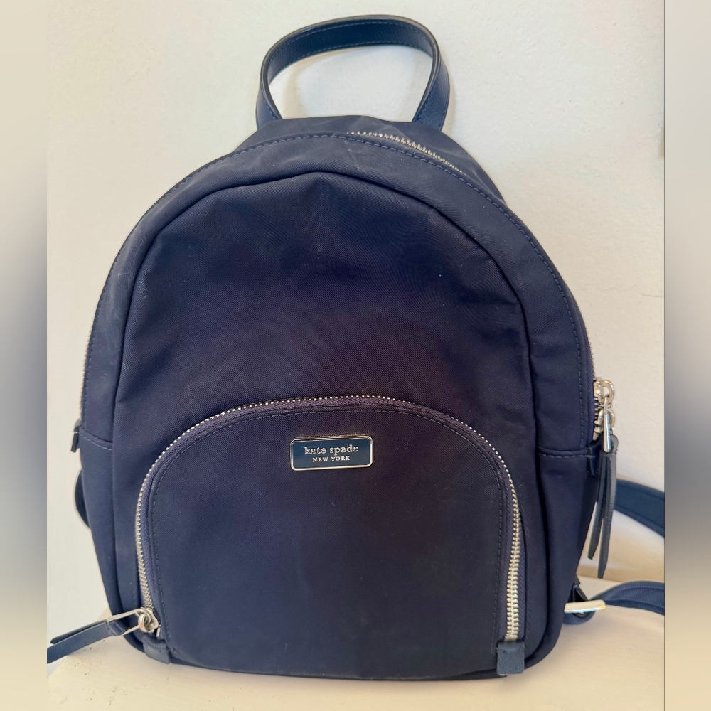 Kate Spade Mini Backpack, Navy Blue Nylon
